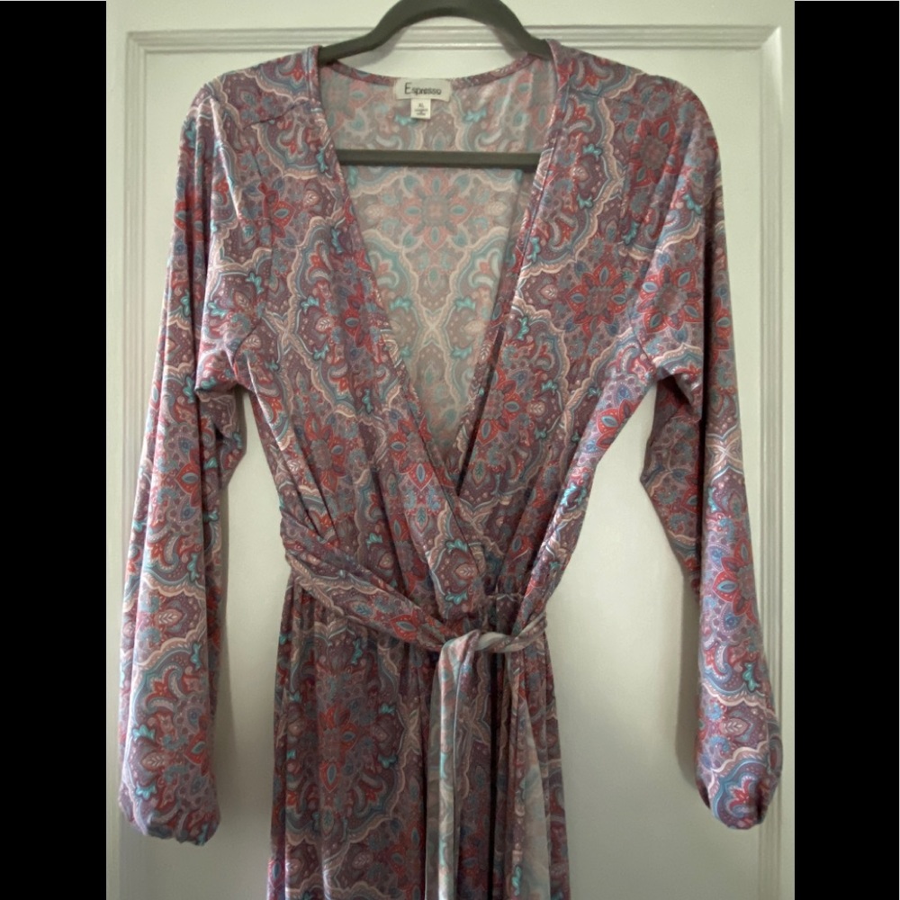 Paisley maxi dress